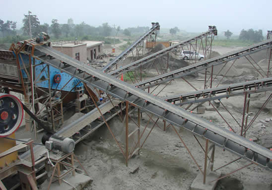 石料生產線現（xiàn）場（chǎng）圖1