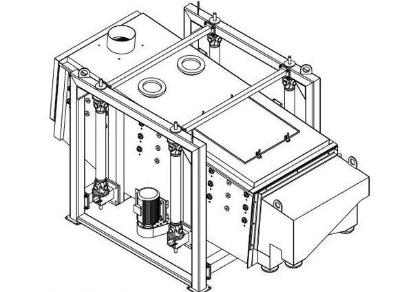 石英砂精（jīng）細方形搖（yáo）擺篩圖紙