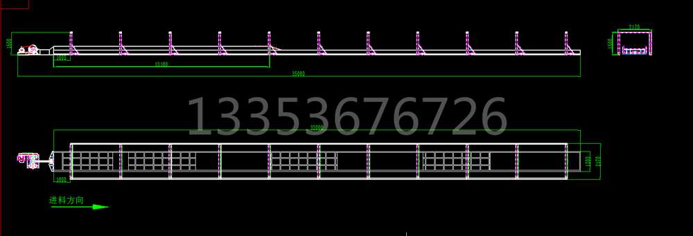 粉（fěn）牆沙平麵往複篩篩頭圖紙