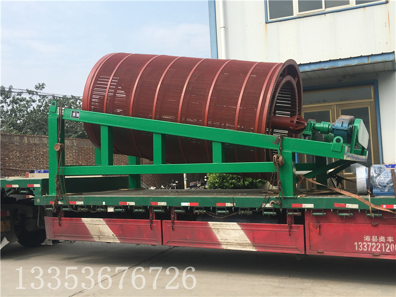 雙（shuāng）層無軸滾筒篩沙機工作視頻1